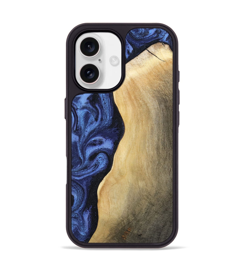 iPhone 17 Wood Phone Case - Myrtie (Blue, 806952)