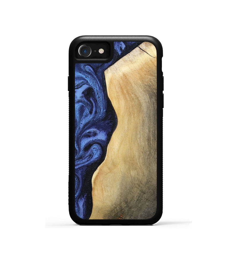 iPhone SE Wood Phone Case - Myrtie (Blue, 806952)