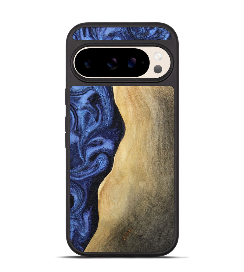 Pixel 10 Wood Phone Case - Myrtie (Blue, 806952)