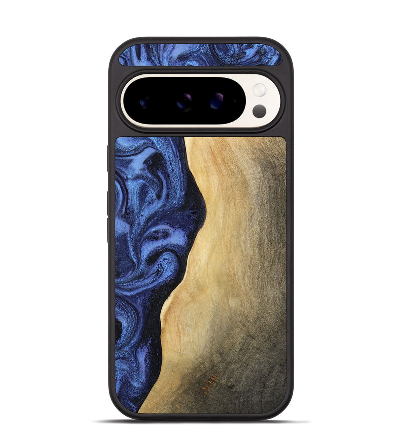 Pixel 9 Pro Wood Phone Case - Myrtie (Blue, 806952)