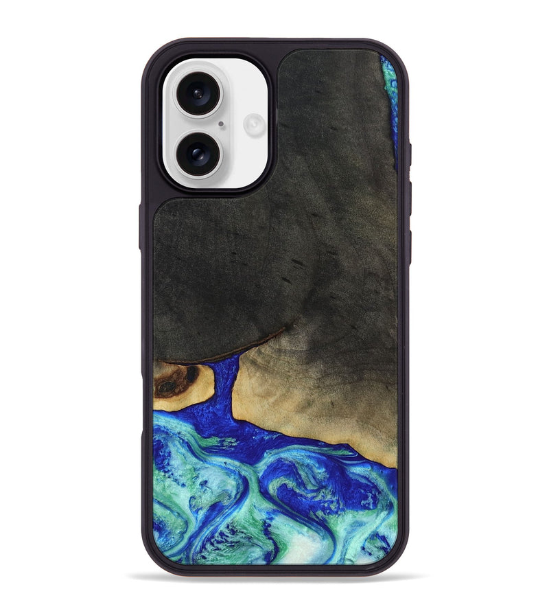 iPhone 16 Plus Wood Phone Case - Savanah (Blue, 806954)