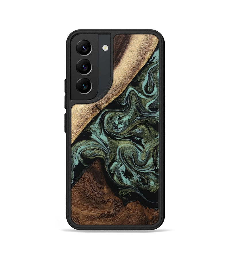 Galaxy S22 Wood Phone Case - Jettie (Green, 806955)