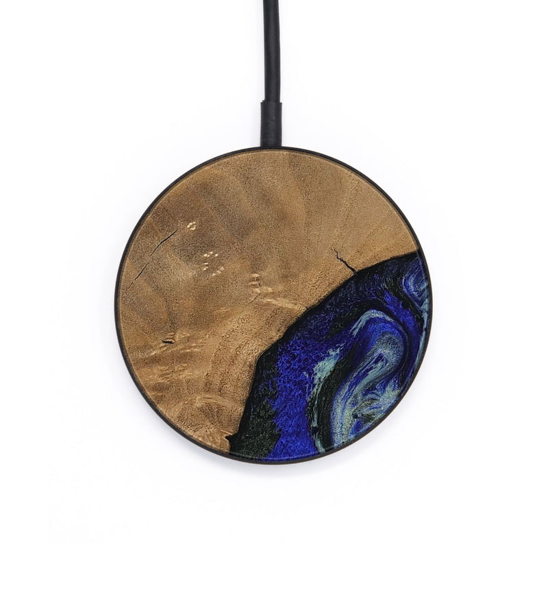 Circle Wood Wireless Charger - Aurora (Blue, 806964)