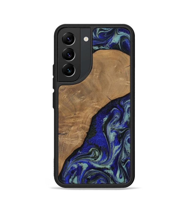 Galaxy S22 Wood Phone Case - Aurora (Blue, 806964)