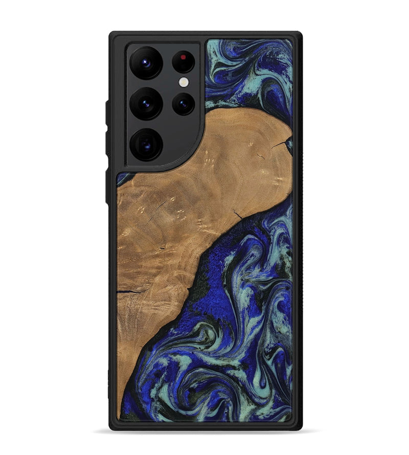Galaxy S22 Ultra Wood Phone Case - Aurora (Blue, 806964)