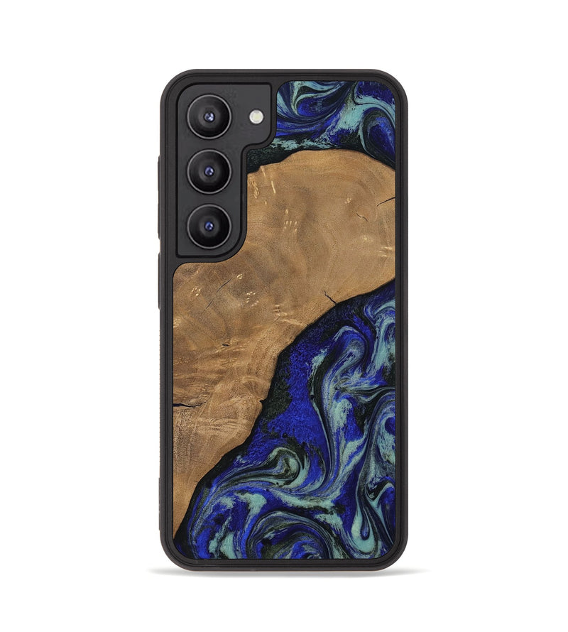 Galaxy S23 Wood Phone Case - Aurora (Blue, 806964)