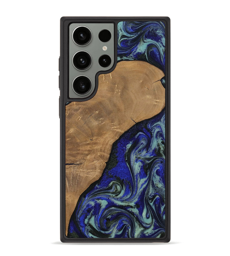 Galaxy S23 Ultra Wood Phone Case - Aurora (Blue, 806964)