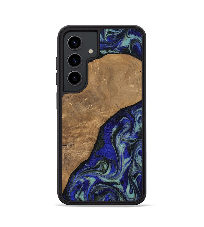 Galaxy S24 Wood Phone Case - Aurora (Blue, 806964)