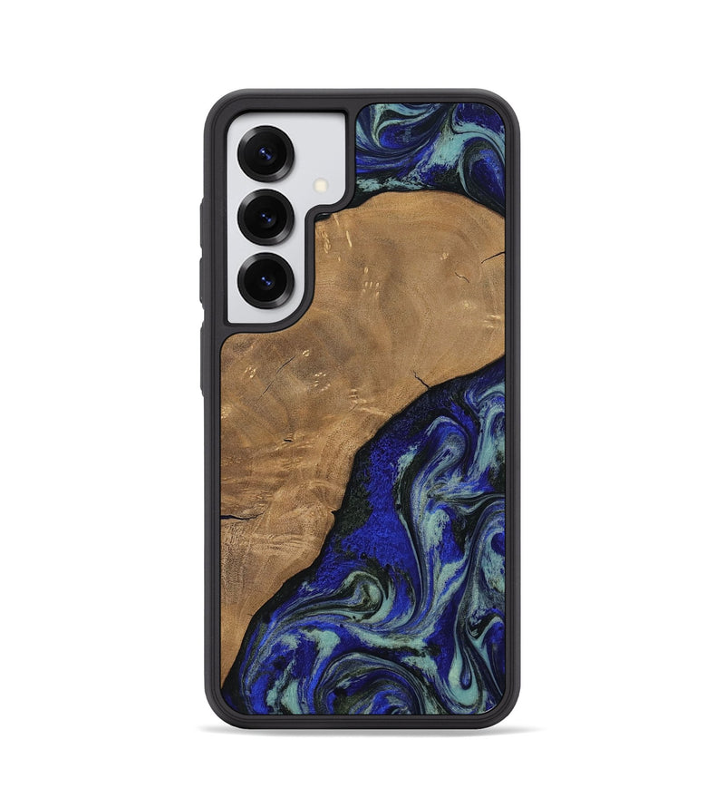 Galaxy S25 Wood Phone Case - Aurora (Blue, 806964)