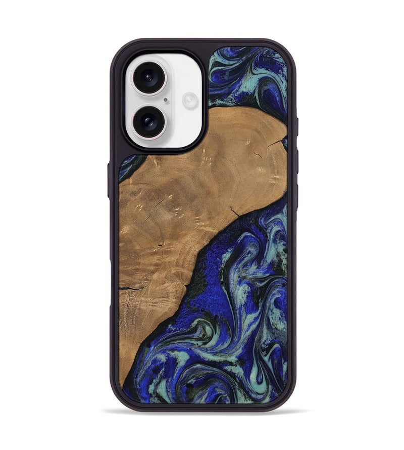 iPhone 17 Wood Phone Case - Aurora (Blue, 806964)