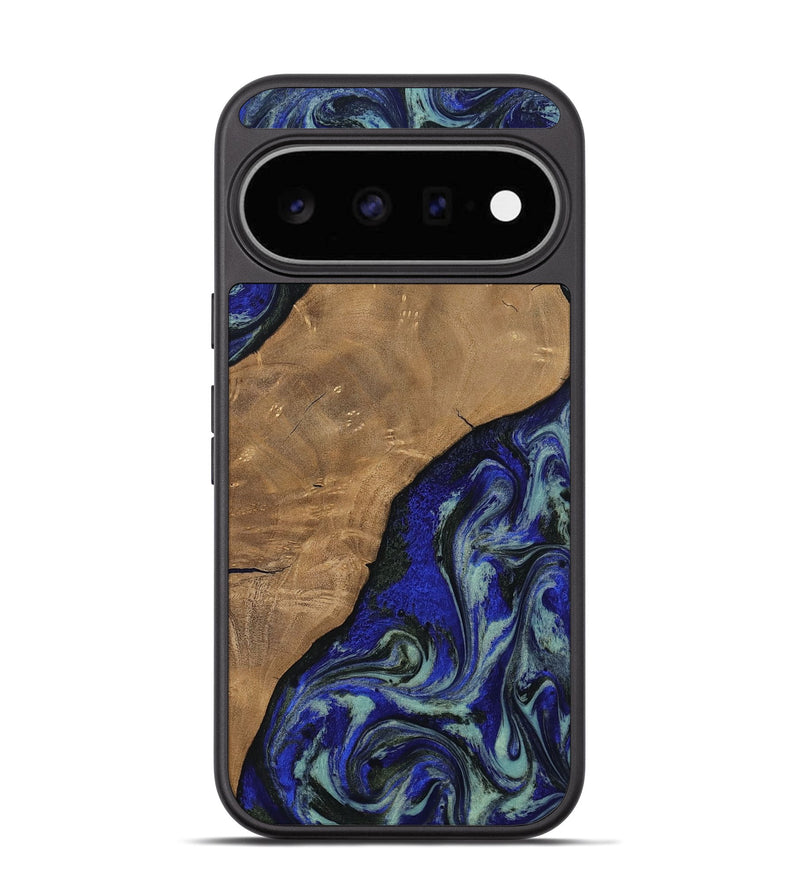 Pixel 11 Wood Phone Case - Aurora (Blue, 806964)