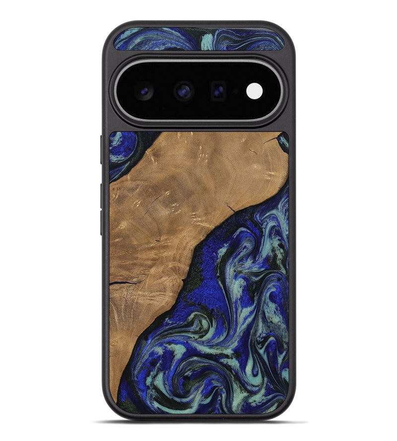 Pixel 11 Pro XL Wood Phone Case - Aurora (Blue, 806964)