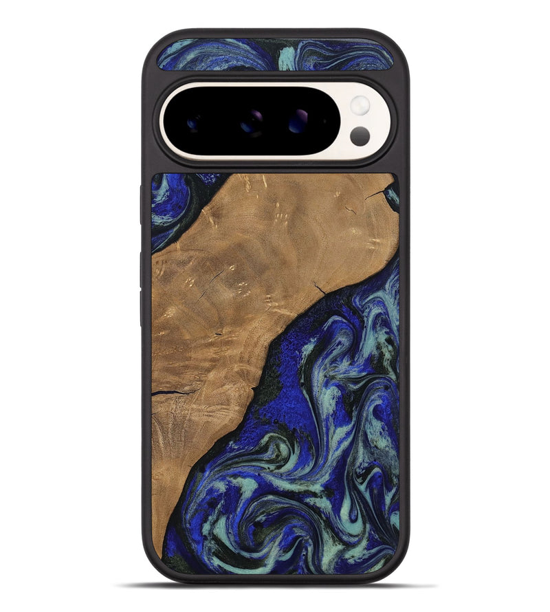 Pixel 9 Pro XL Wood Phone Case - Aurora (Blue, 806964)