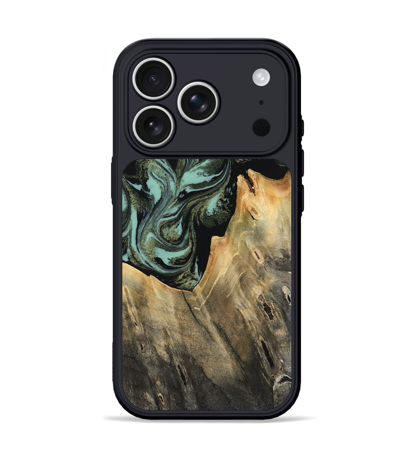 iPhone 17 Pro Wood Phone Case - Rudy (Green, 806966)