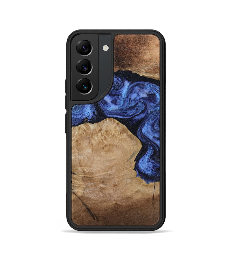 Galaxy S22 Wood Phone Case - Kaiden (Blue, 806976)