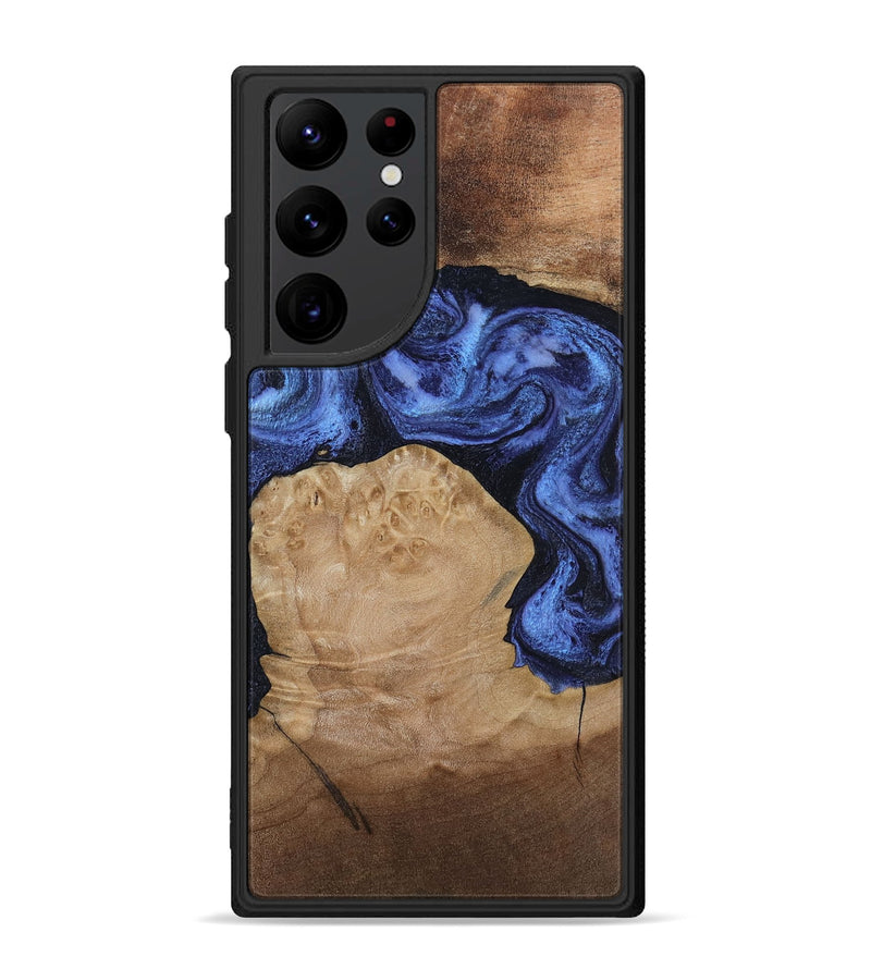 Galaxy S22 Ultra Wood Phone Case - Kaiden (Blue, 806976)