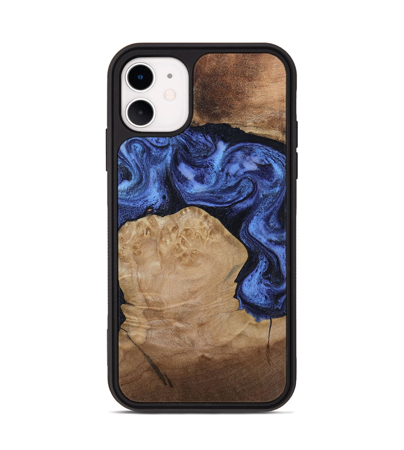 iPhone 11 Wood Phone Case - Kaiden (Blue, 806976)