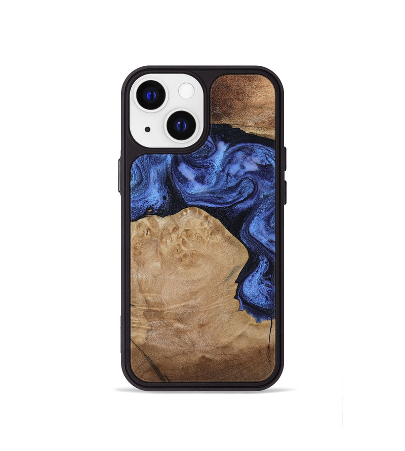 iPhone 13 mini Wood Phone Case - Kaiden (Blue, 806976)