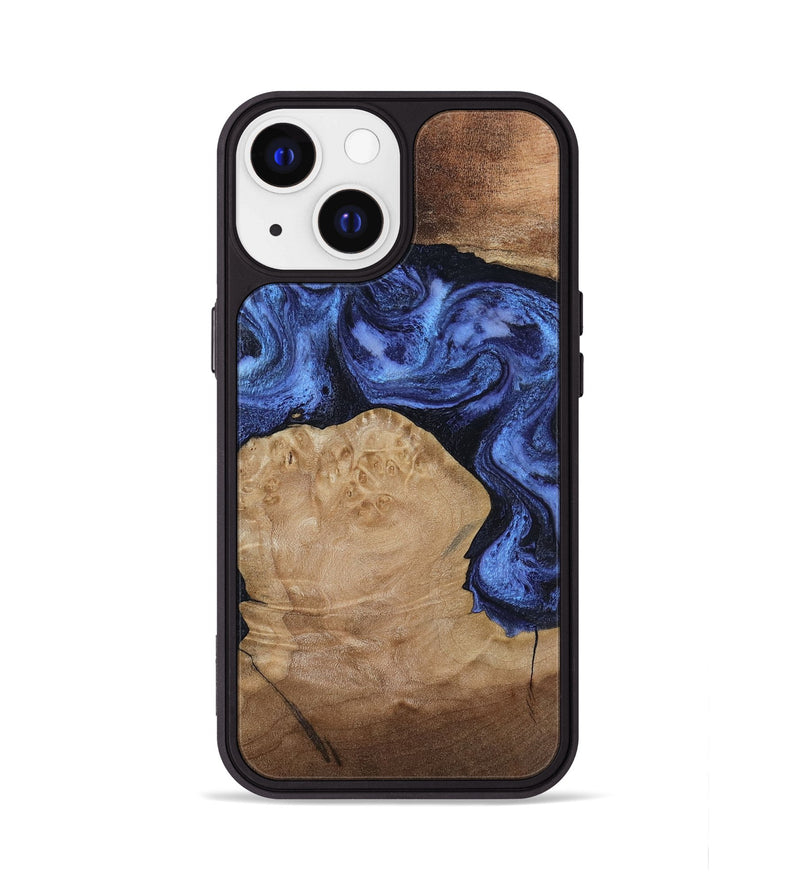 iPhone 13 Wood Phone Case - Kaiden (Blue, 806976)