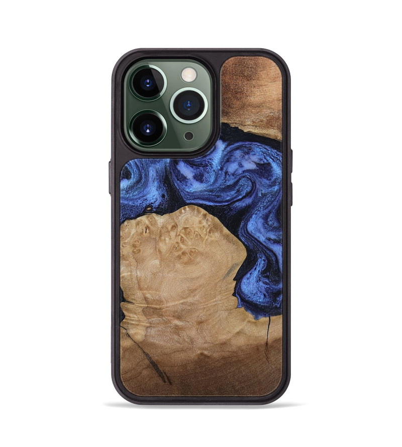iPhone 13 Pro Wood Phone Case - Kaiden (Blue, 806976)