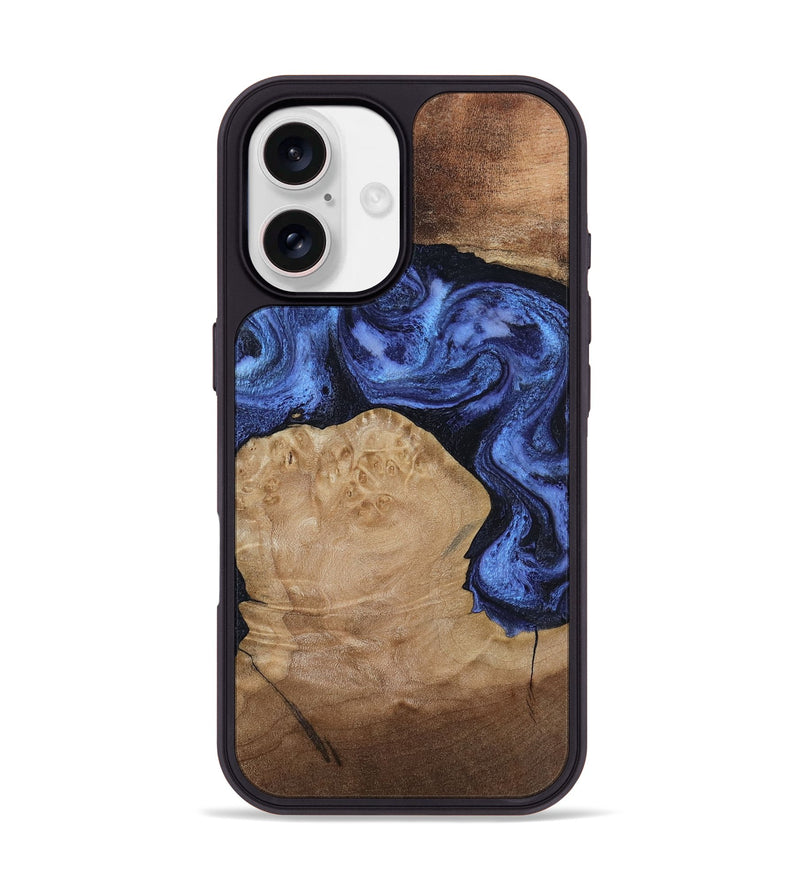 iPhone 17 Wood Phone Case - Kaiden (Blue, 806976)
