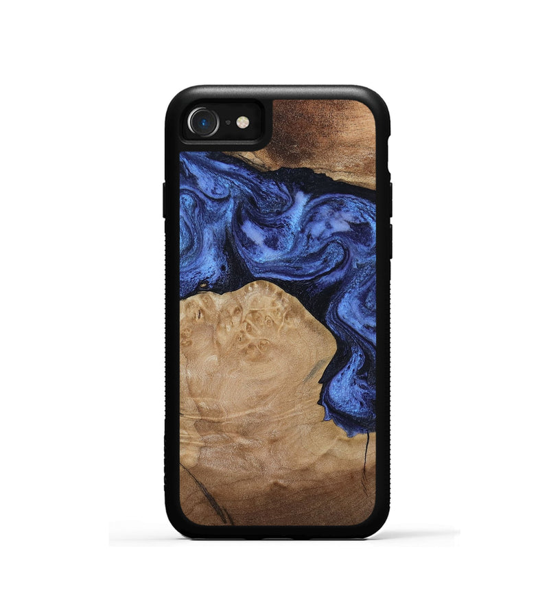 iPhone SE Wood Phone Case - Kaiden (Blue, 806976)