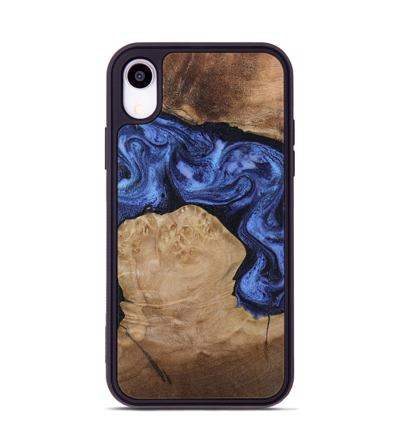iPhone Xr Wood Phone Case - Kaiden (Blue, 806976)