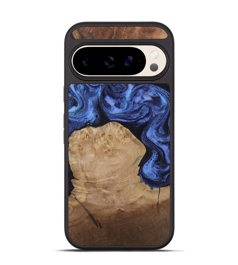 Pixel 10 Wood Phone Case - Kaiden (Blue, 806976)
