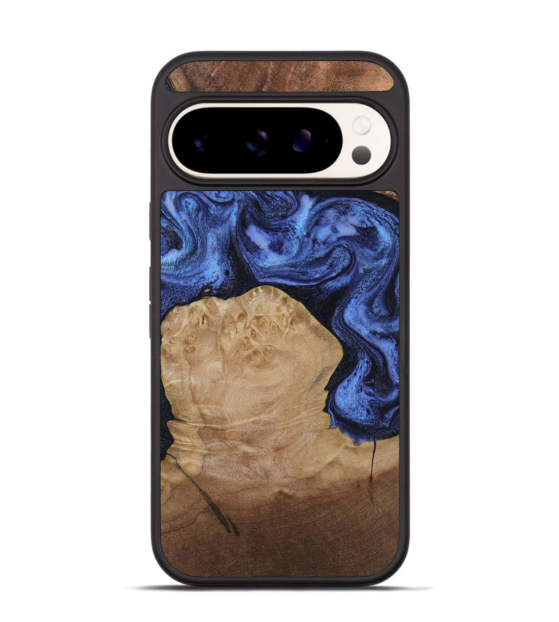 Pixel 9 Wood Phone Case - Kaiden (Blue, 806976)