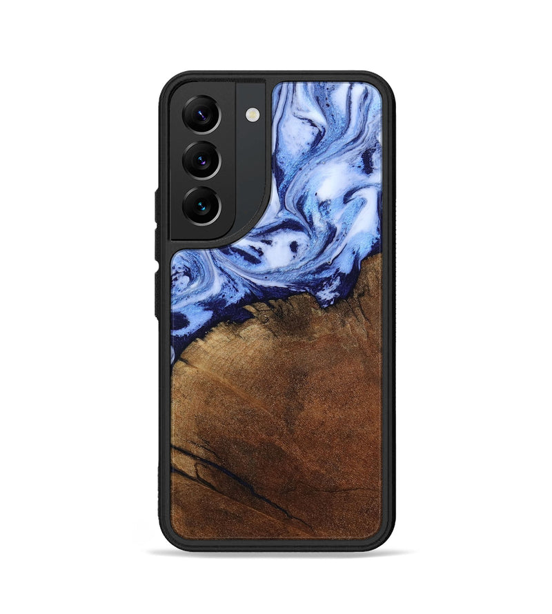 Galaxy S22 Wood Phone Case - Addison (Blue, 806984)