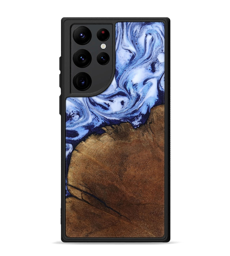 Galaxy S22 Ultra Wood Phone Case - Addison (Blue, 806984)