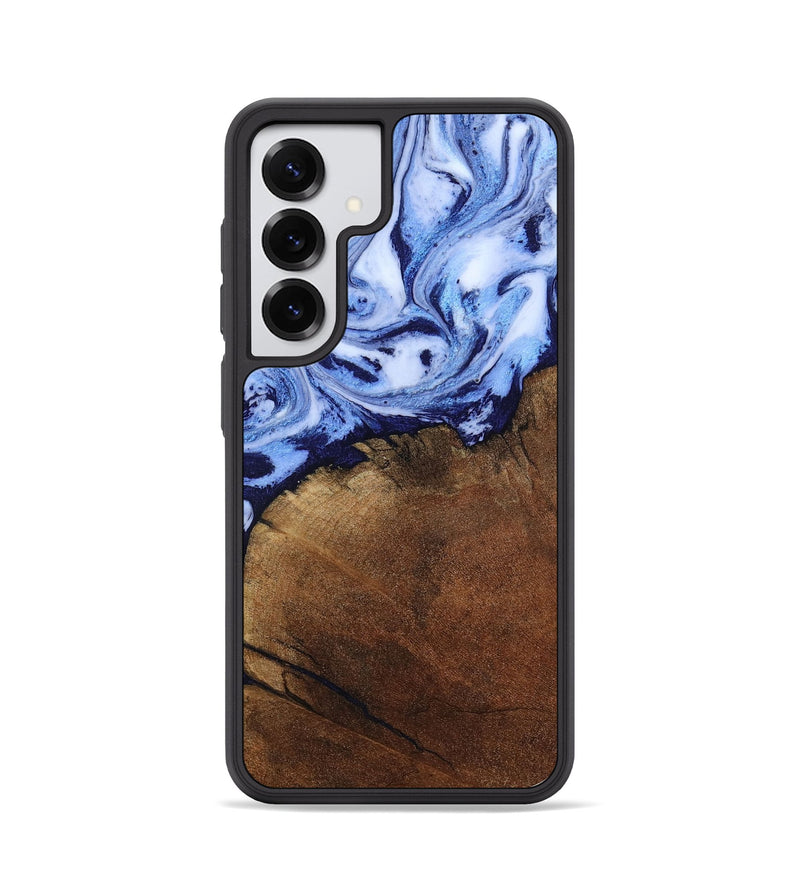 Galaxy S25 Wood Phone Case - Addison (Blue, 806984)