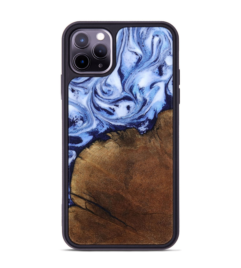 iPhone 11 Pro Max Wood Phone Case - Addison (Blue, 806984)