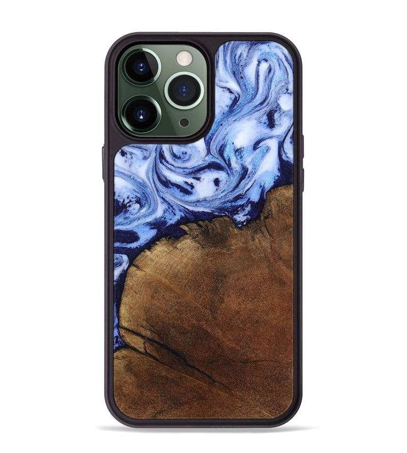iPhone 13 Pro Max Wood Phone Case - Addison (Blue, 806984)