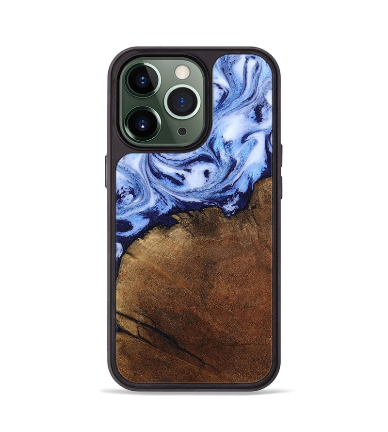 iPhone 13 Pro Wood Phone Case - Addison (Blue, 806984)