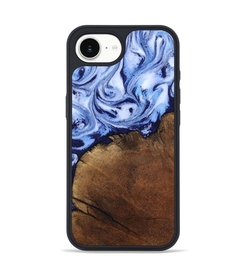 iPhone 16e Wood Phone Case - Addison (Blue, 806984)