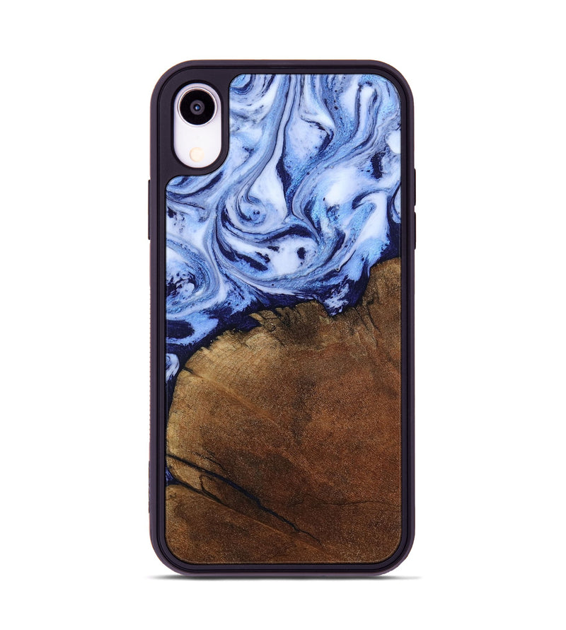 iPhone Xr Wood Phone Case - Addison (Blue, 806984)