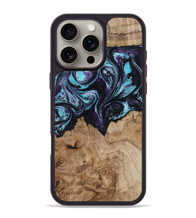 iPhone 16 Pro Max Wood Phone Case - Annette (Purple, 807004)