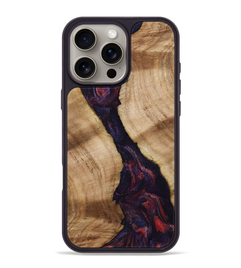 iPhone 16 Pro Max Wood Phone Case - Howard (Purple, 807011)