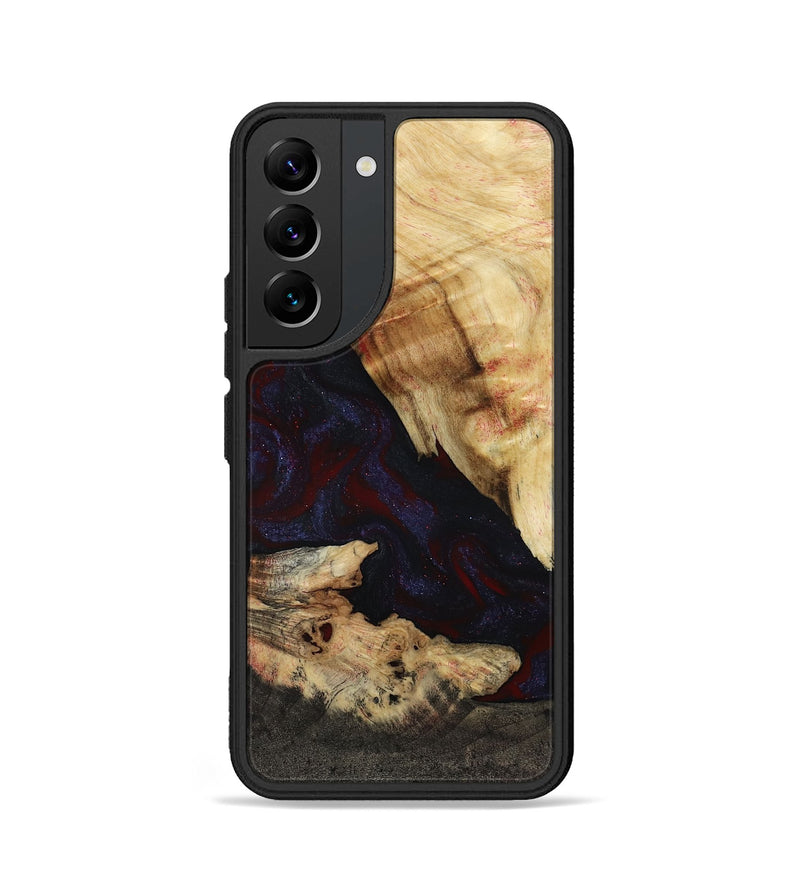 Galaxy S22 Wood Phone Case - Kannon (Red, 807019)