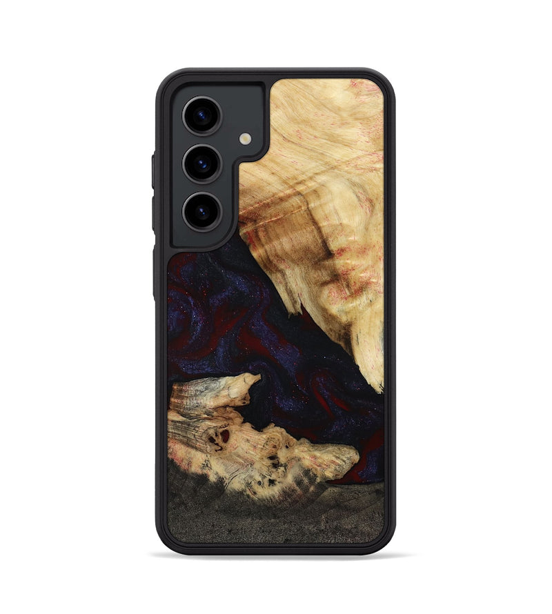 Galaxy S24 Wood Phone Case - Kannon (Red, 807019)