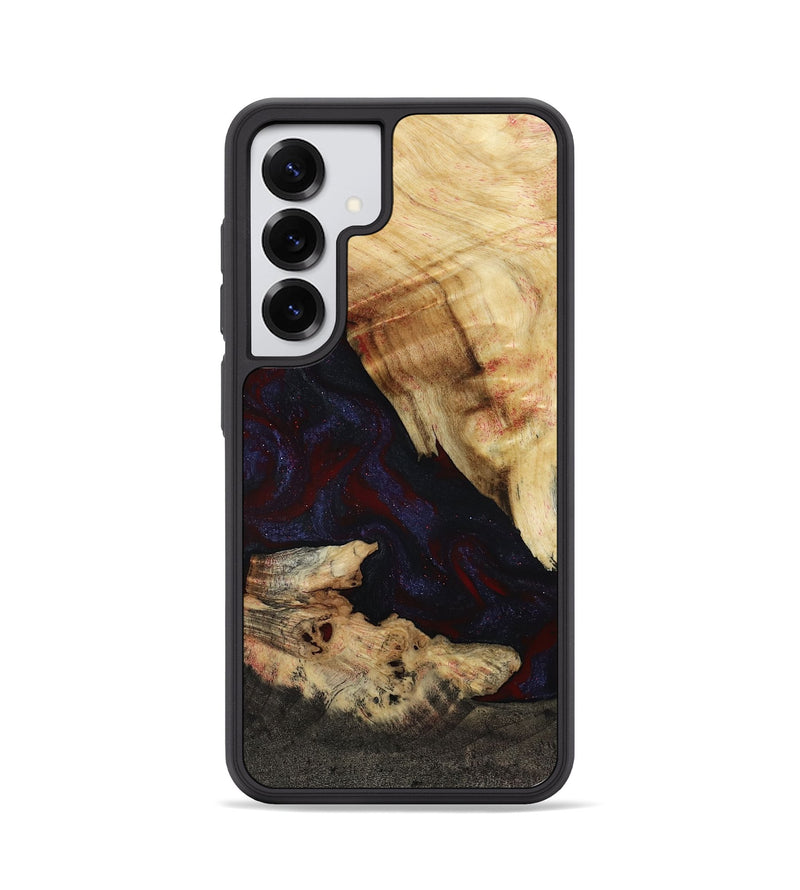 Galaxy S25 Wood Phone Case - Kannon (Red, 807019)