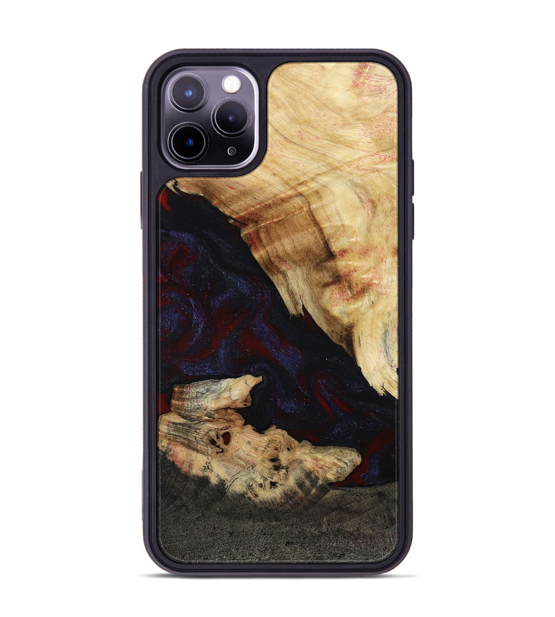 iPhone 11 Pro Max Wood Phone Case - Kannon (Red, 807019)