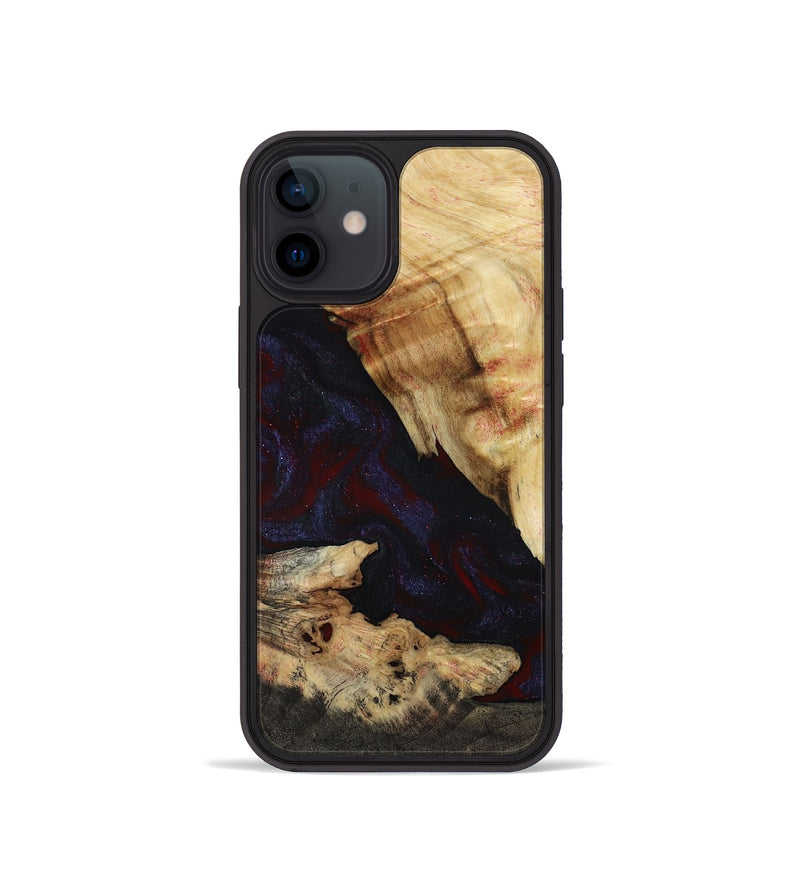 iPhone 12 mini Wood Phone Case - Kannon (Red, 807019)