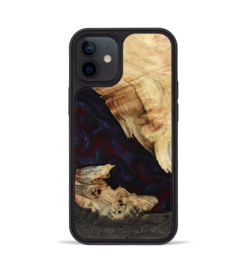 iPhone 12 Wood Phone Case - Kannon (Red, 807019)