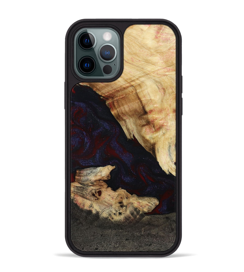 iPhone 12 Pro Max Wood Phone Case - Kannon (Red, 807019)