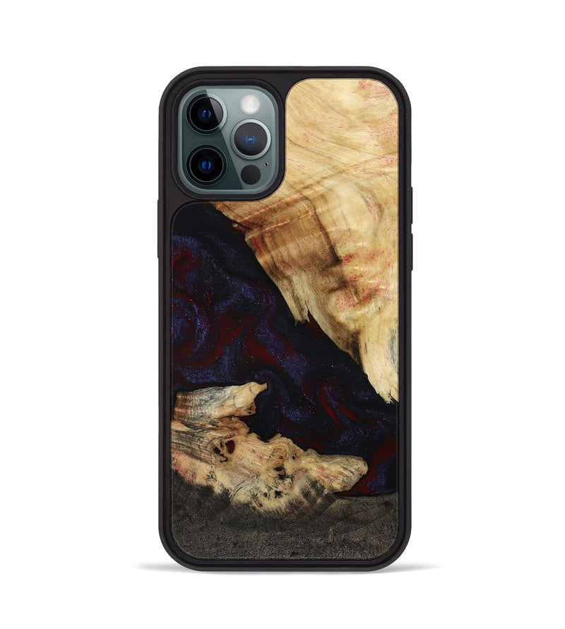 iPhone 12 Pro Wood Phone Case - Kannon (Red, 807019)