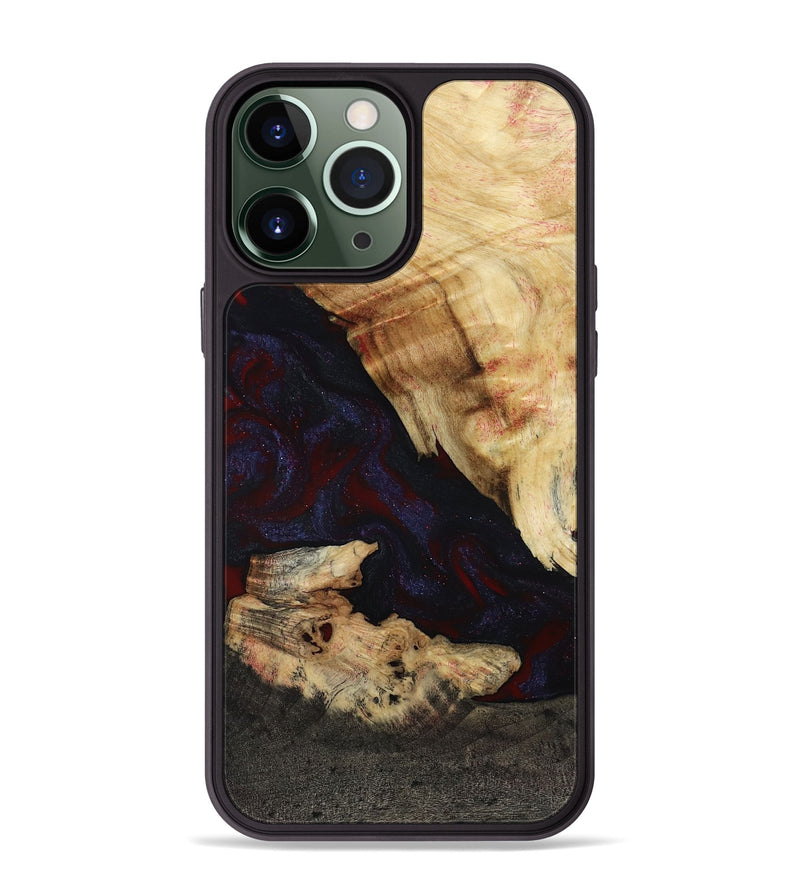iPhone 13 Pro Max Wood Phone Case - Kannon (Red, 807019)