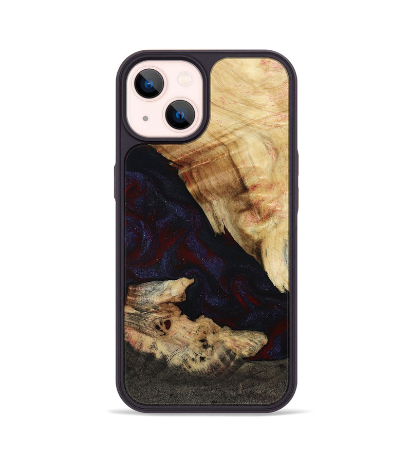 iPhone 14 Wood Phone Case - Kannon (Red, 807019)