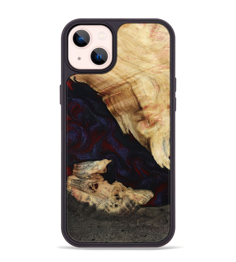 iPhone 14 Plus Wood Phone Case - Kannon (Red, 807019)